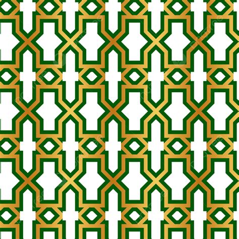 Green Islamic Pattern Vector Png Images Illustration Vector Islamic