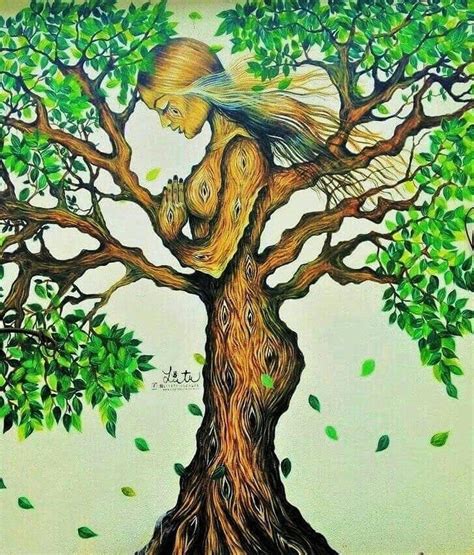 Love Mama Earth 💚🌍💚 Spiritual Art Tree Art Beautiful Art