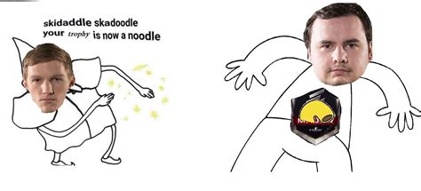 Skidaddle Skadoodle Your Tophy Is Now A Noodle Noodles Dj Memes