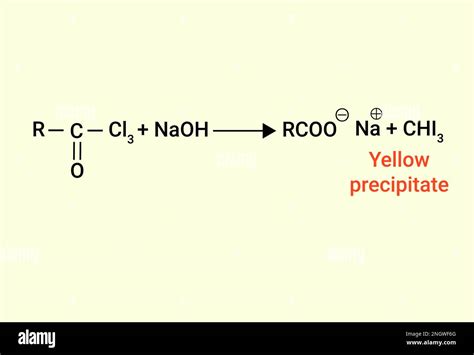 Chemical Reaction Of Yellow Precipitate Stock Vector Image And Art Alamy