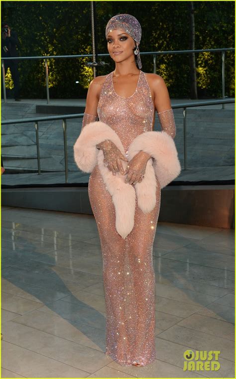 Rihanna Stuns In Completely Sheer Dress At Cfda Awards 2014 Photo 3126934 Rihanna Sheer