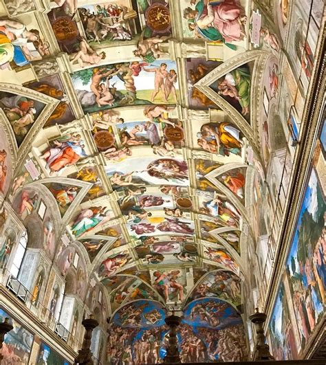 The Famous Fresco Of Michael Angelo At Sistine Chapel Sistinechapel