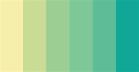 Calming Gradient Color Scheme Green