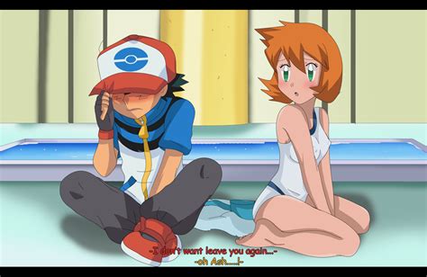 Ash Meet Misty In New Outfit By Hikariangelove On Deviantart Pokemon Ash And Misty Ash And