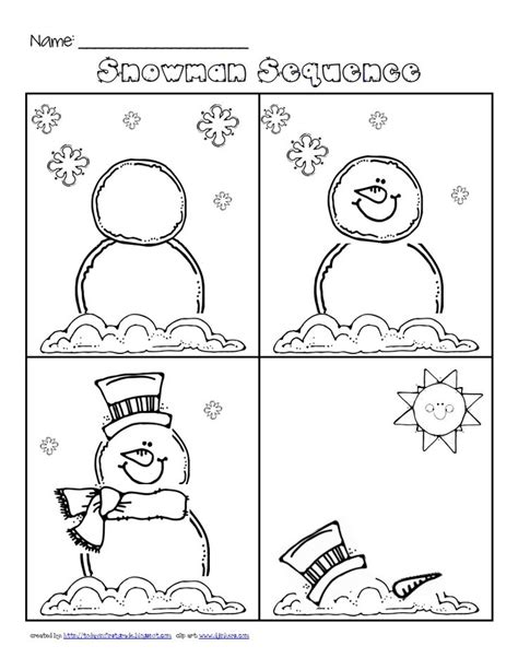 Snow Worksheet For Preschool