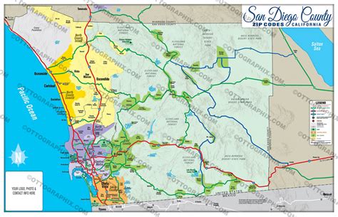 Map Of San Diego County Zip Codes Cities And Towns Map Gambaran