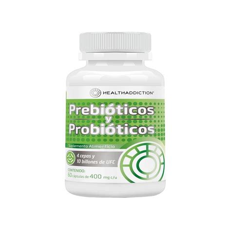Prebioticos Y Probióticos Healthaddiction 60 Cápsulas Walmart En Línea