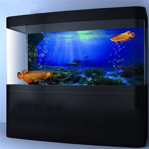Seabed Wreck Pvc Aquarium Hd Background Poster Fish Tank Decorations