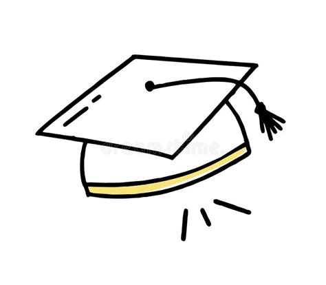 The Graduate S Hat Is A Clipart Doodle Vector Illustration In Line