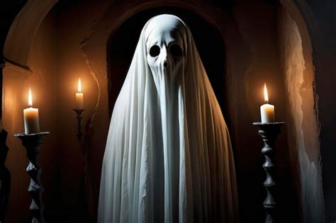 Premium Ai Image Ghost Woman