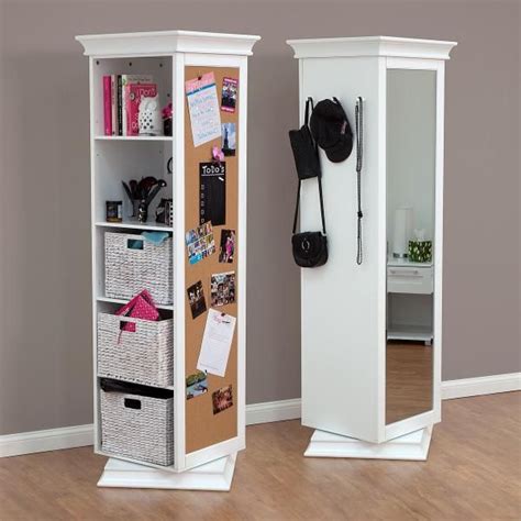 Display It Rotating Swivel Storage Mirror And Bookcase Main Product