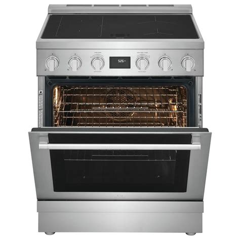 electrolux 30 induction freestanding range in stainless steel nfm