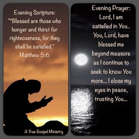Evening Scripture And Prayer Atruegospelministry With