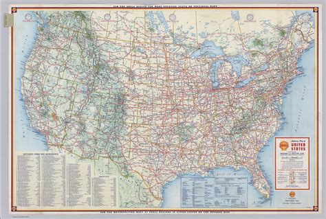 Shell Highway Map of United States. - David Rumsey Historical Map Collection