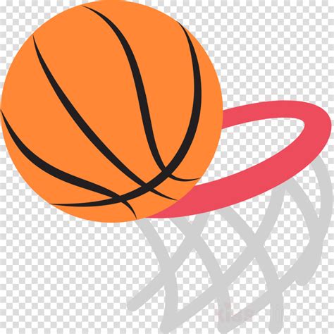 Orange Clipart Basketball Basketball Hoop Orange Transparent Clip Art