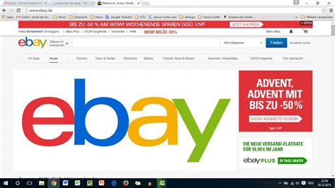 The site owner hides the web page description. Verkaufen bei ebay - Anmelden und Artikel ausschreiben ...