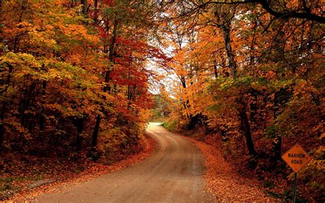 Autumn Road Desktop Wallpapers Fall Pictures Fall Pictures Nature