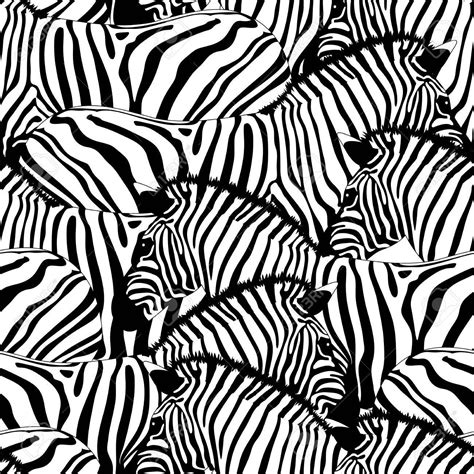 Zebra Seamless Patternsavannah Animal Ornament Wild Animal Texture