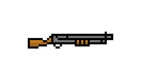 Pixel Art Minigun Pixel Art Gun Angle Assault Rifle W
