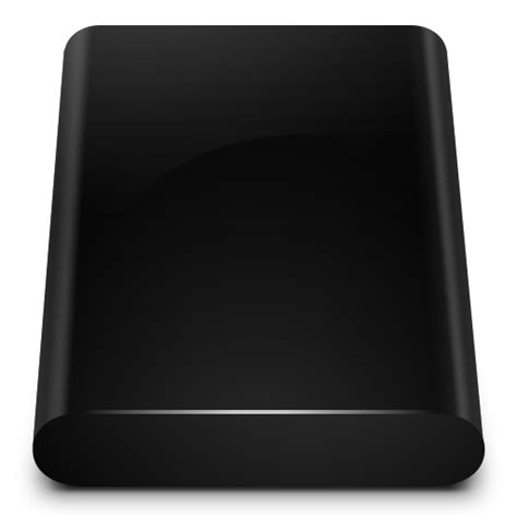 Black Drive Internal Files And Folders Icons