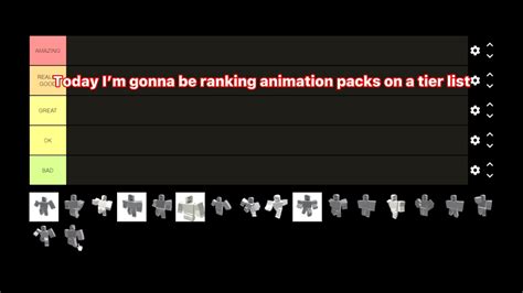 Ranking All Roblox Animation Packs Youtube