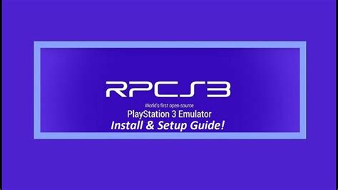 Tutorial How To Install And Setup Rpcs3 Ps3 Emulator On Pc Youtube