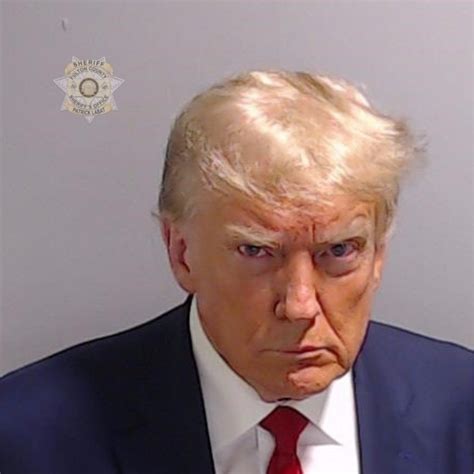 Historic Trump Mugshot Released After Arrest In Atlanta Georgia Bbc News