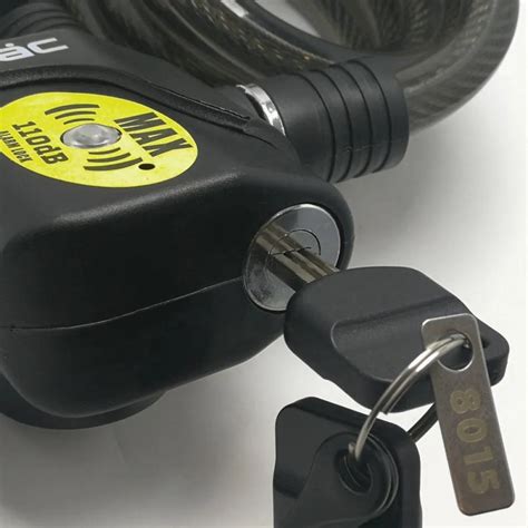 110 Db Louder Electronic Alarm Mtb Chain Security Lock Steal Motor Bike