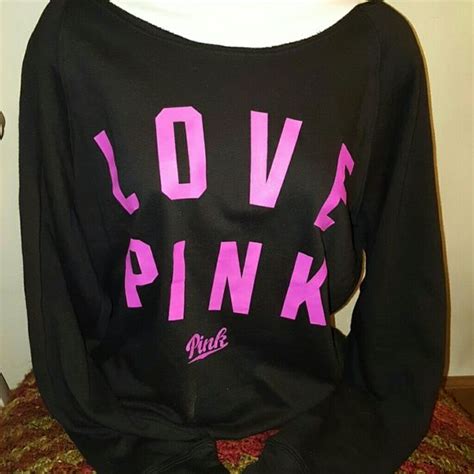 Pink Victorias Secret Sweatshirt Slouchy Sweatshirt Sweatshirts