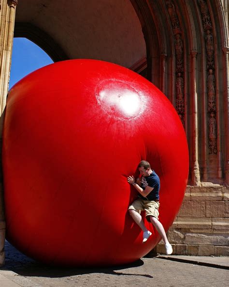 Interactive Giant Red Ball