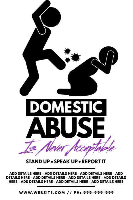 264 Free Domestic Violence Poster Templates Postermywall