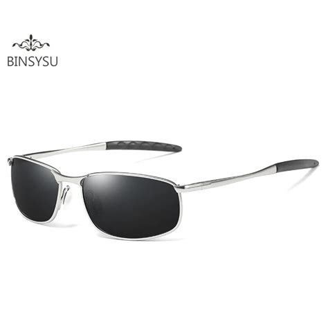 Small Frame Polarized Sunglasses Men Brand Designer Rectangle Sunglass