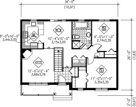 900 Square Foot 900 Sq Ft House Plans 2 Bedroom ~ Crafter Connection