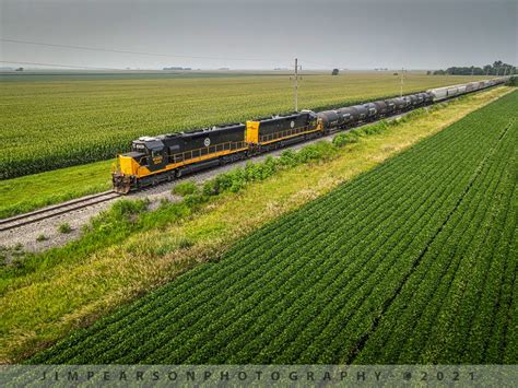 Lines Heading East On The Decatur And Eastern Railroad At Murdock