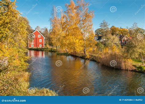 Autumn In Sweden Stock Photo Image Of Borensberg Stream 71429384