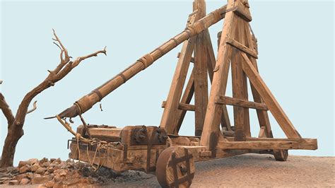 Medieval Catapult From Movie Set Buy Royalty Free 3d Model By Morty