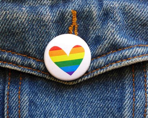 Rainbow Pin Gay Pride Pin Lgbt Pride Badgerainbow Flag Pin Etsy