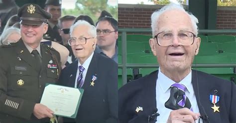 Year Old WWII Veteran Honored With Silver Star This Moment Means Ive Had A Great Life