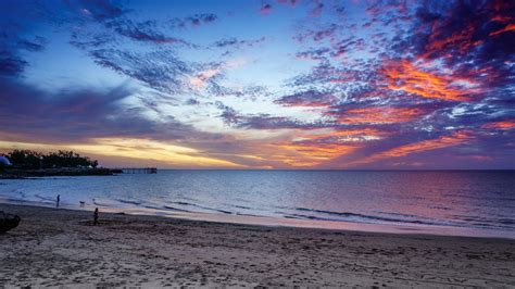 Download 1920x1080 Hd Wallpaper Sunset Beach Cloud Ocean