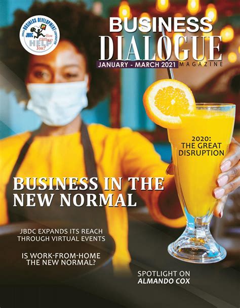 Jbdc Business Dialogue Magazine Business In The New Normal By Jamaica