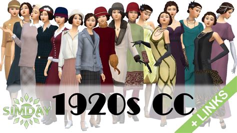 The Sims 4 Cc Finds Showcase 1920s Lookbook With Links Youtube