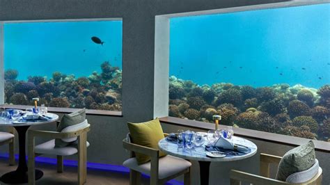 Only Blu The Largest Underwater Restaurant In The Maldives Opens At