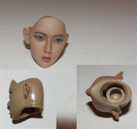 1 6 Scale Female Head Asian Open Mouth No Hair Wig Kumik Or Similar Brand 1957150347