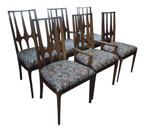 Broyhill Brasilia Mid Century Dining Chairs Set Of 6 Chairish