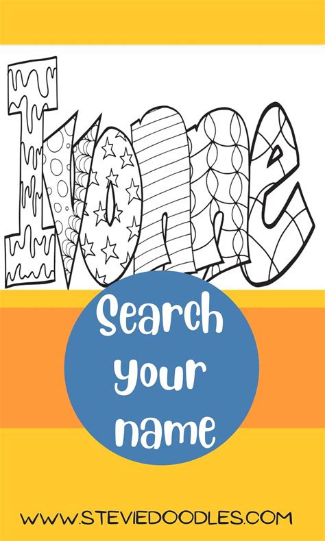 Ivonne Free Name Coloring Page — Stevie Doodles