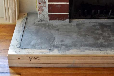 To keep an unprotected cement hearth from becoming stained and discolored with use, coat it with a sealant after cleaning. AirStone Fireplace Makeover - Make Life Lovely