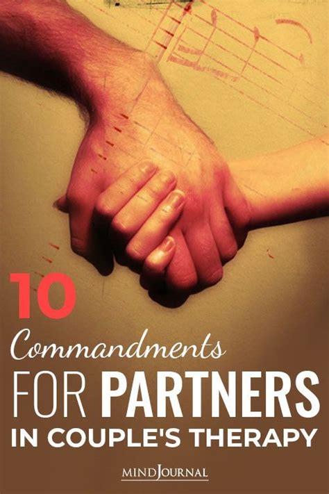 10 Commandments For Partners In Couples Therapy In 2020 Couples Therapy Relationship Blogs