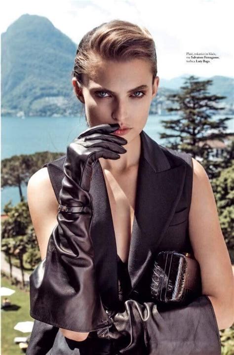 By Jakov For Elle Slovenia Long Leather Gloves Gorgeous Cece Madame Seduction Black Leather