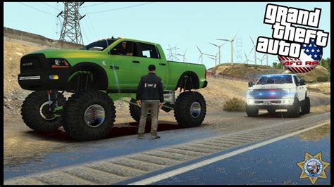 Gta 5 Roleplay Totaled My F450 Police Truck In High Speed Chase Ep