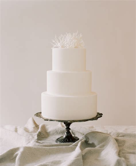 Simple Wedding Cakes Coral Cake Topper Once Wed